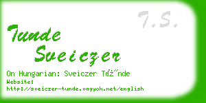 tunde sveiczer business card